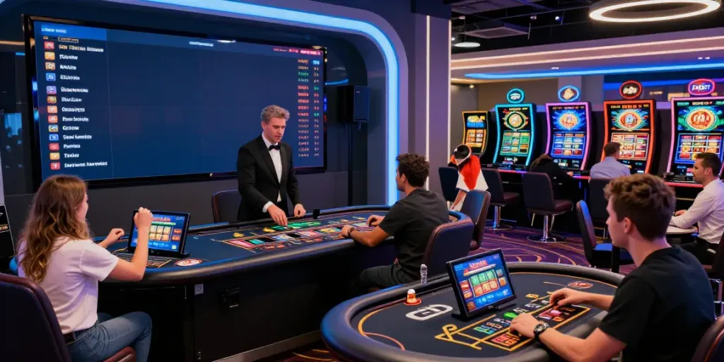 Players experiencing the thrill of online betting at FABET with live sports and casino games.