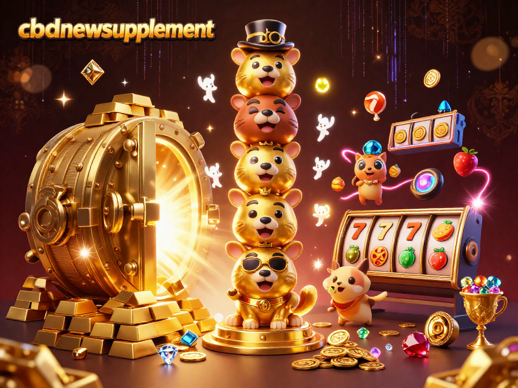 Engage with an exciting gambling experience on cbdnewssupplement, featuring vibrant casino-themed illustrations.