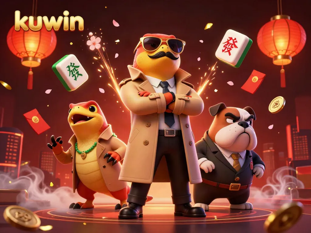 kuwin raptors in a trench coat attempt entry into a VIP casino lounge.