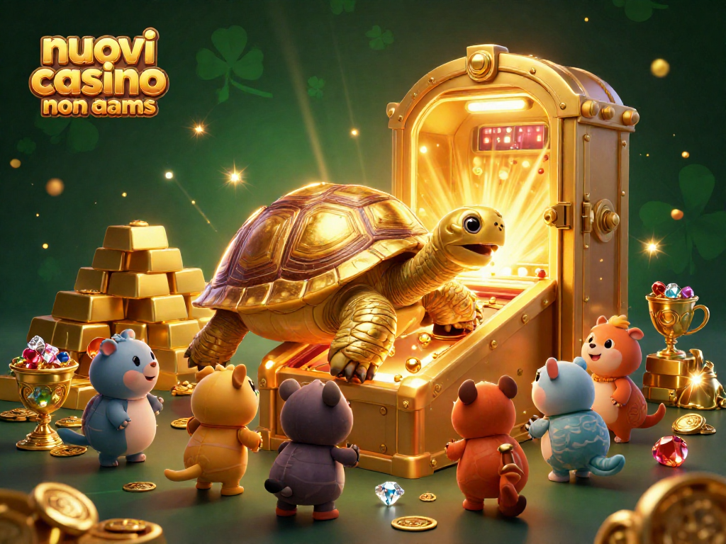 Gioca nei nuovi casino non aams con il carismatico guscio di tartaruga in 3D ricco di dettagli.