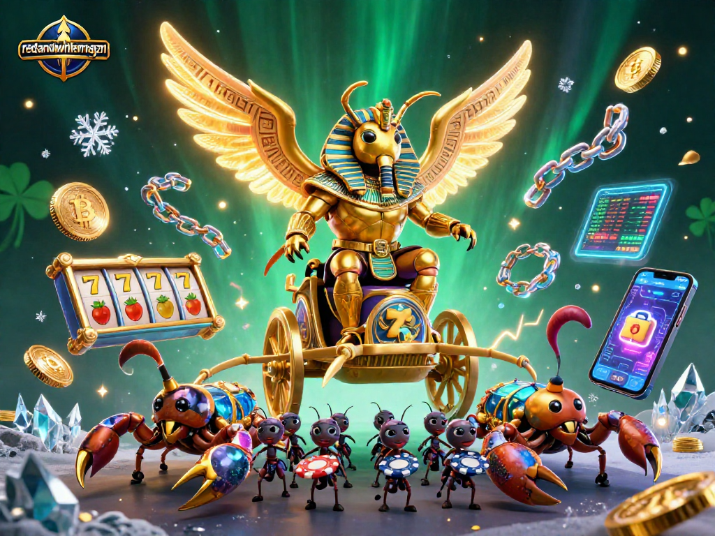 Engage with thrilling redandwhitemagzn casino excitement through a vibrant illustration of iconic gaming elements.